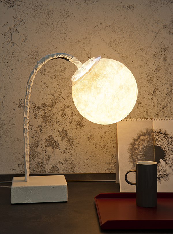 Lampada Da Tavolo Micro T Luna In-Es Artdesign Collezione Luna Colore Nero Dimensione  Diam. Ø 18 Cm